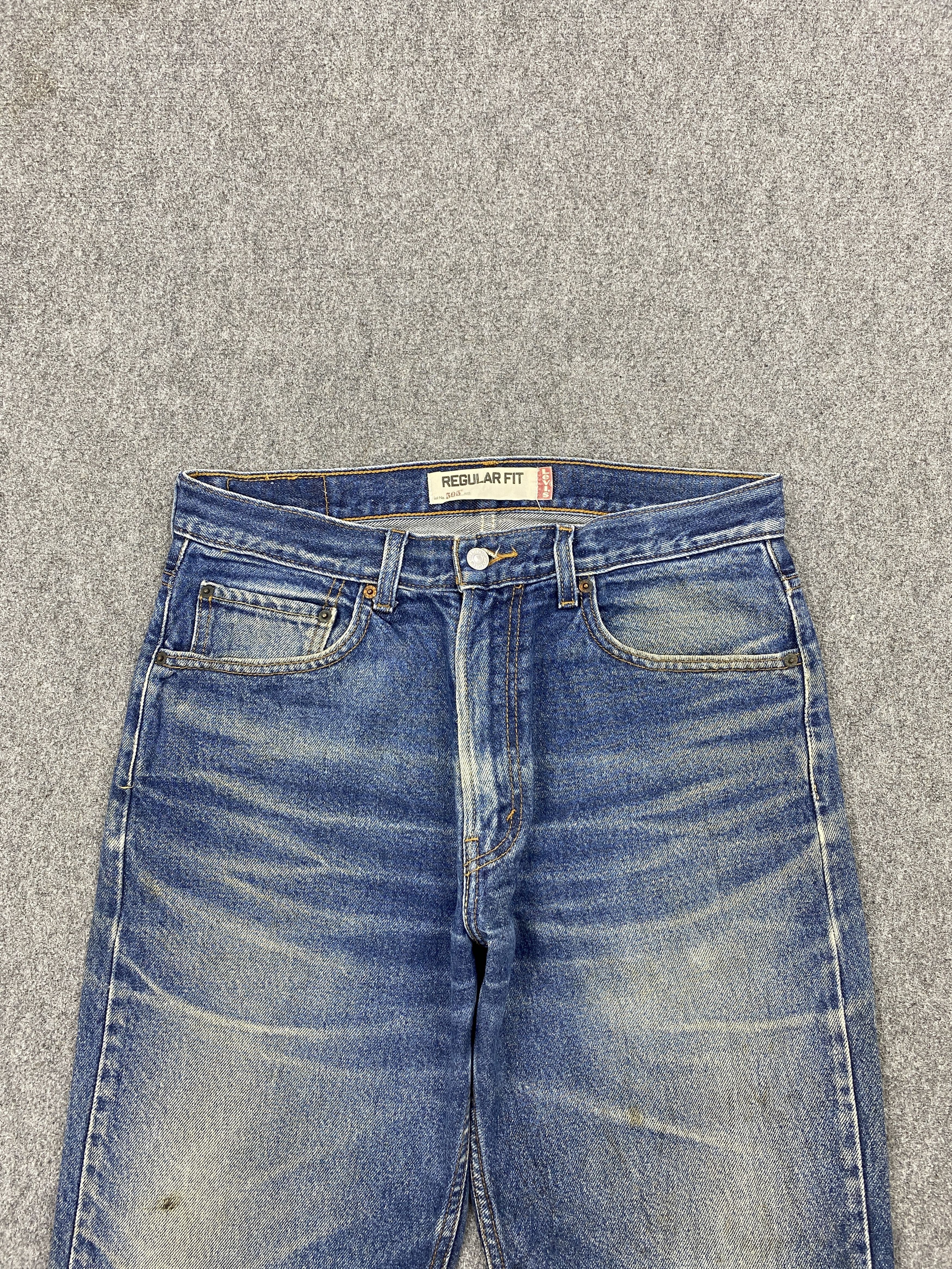 Levi's × Vintage Vintage Levi's 505 Stoned Washed Denim Jeans Size US 33 - 2 Thumbnail