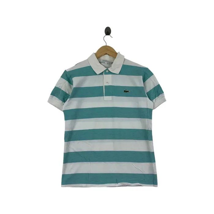 Lacoste Vintage 90’ LACOSTE FRANCE Embossed Logo Striped Polo Size S / US 4 / IT 40 - 1 Thumbnail