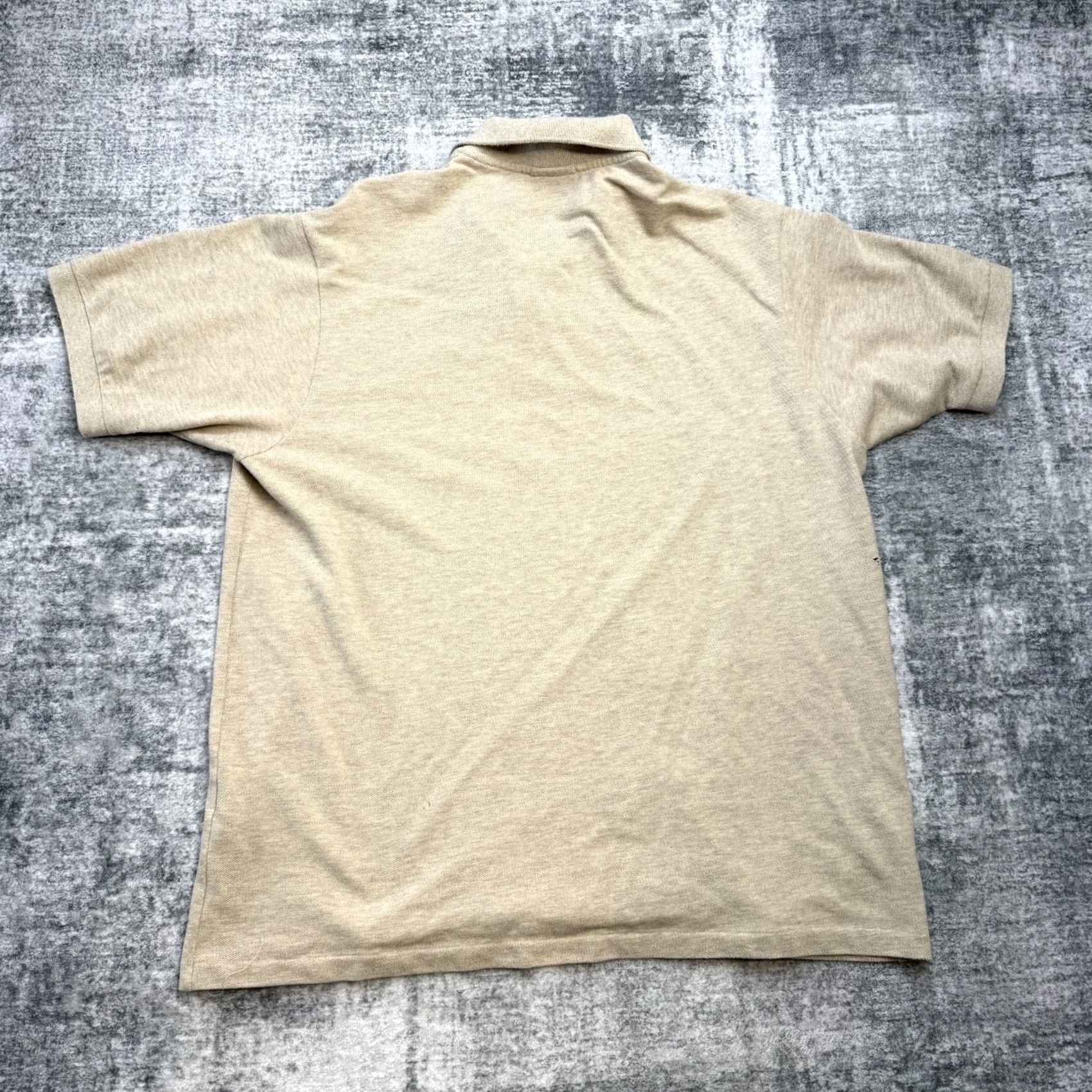 Lacoste Lacoste Polo Shirt 2XL 7 Beige Cotton Pique Knit Preppy Old Money Logo Mens Size US XXL / EU 58 / 5 - 3 Thumbnail