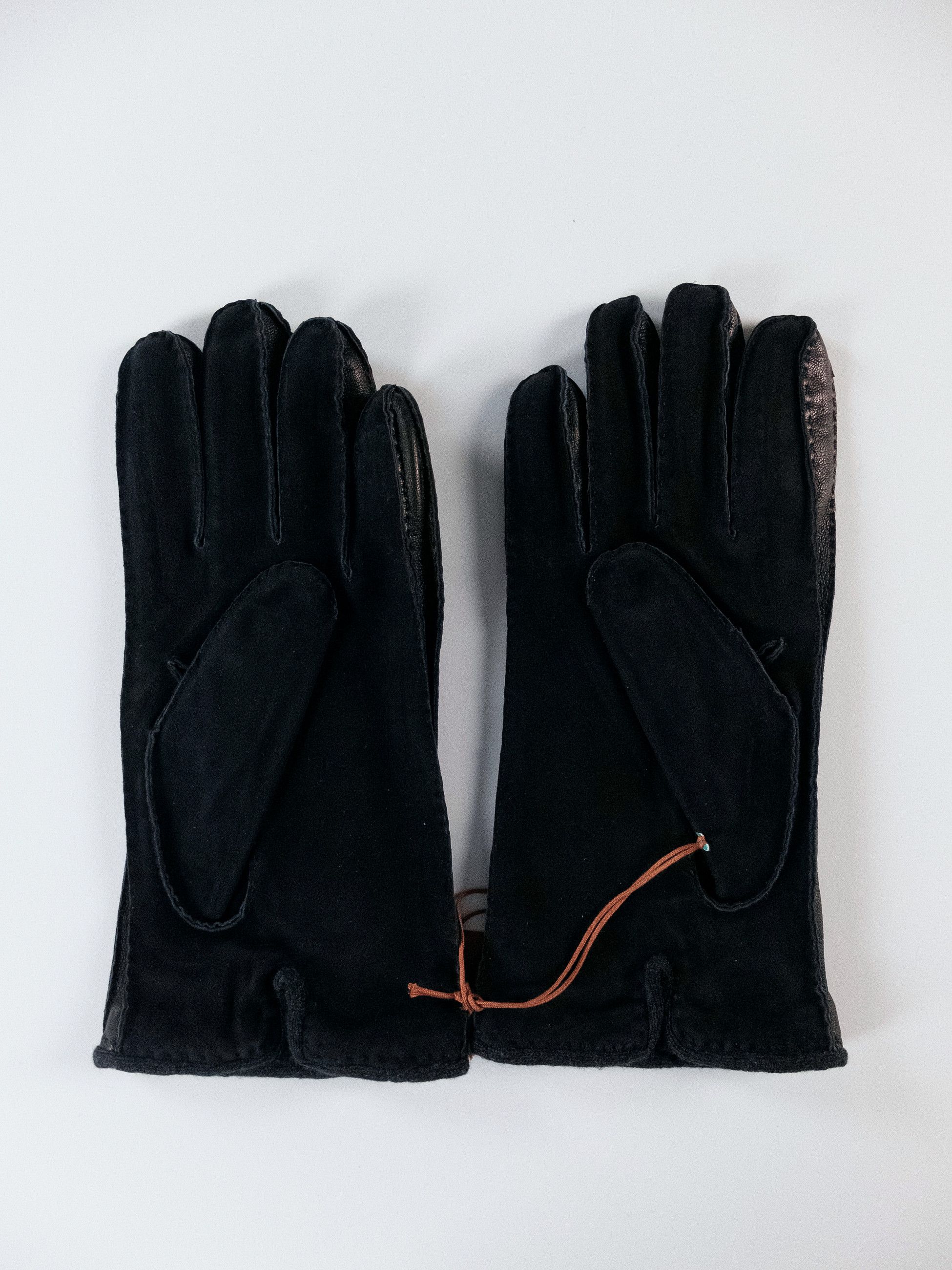 Loro Piana LORO PIANA navy blue suede leather & baby cashmere gloves XL Size ONE SIZE - 4 Thumbnail