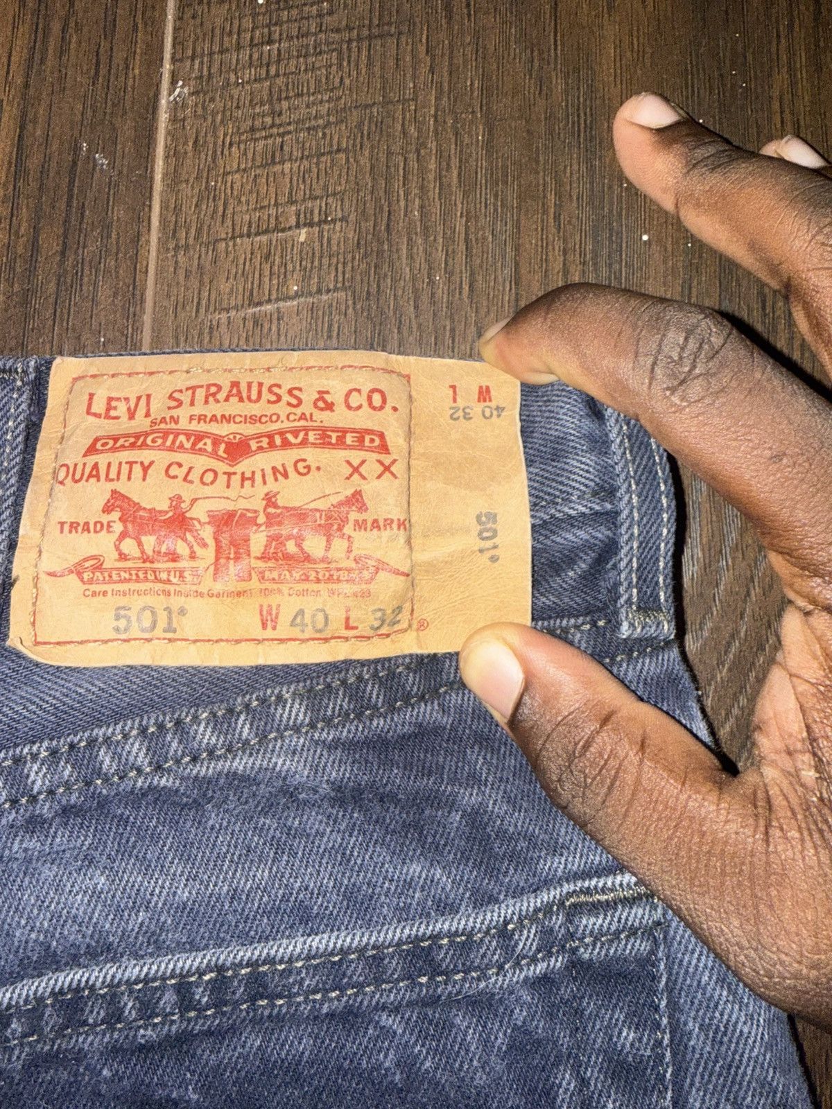 Levi's Vintage Clothing Levi’s 501 blank tag Size US 36 / EU 52 - 5 Thumbnail