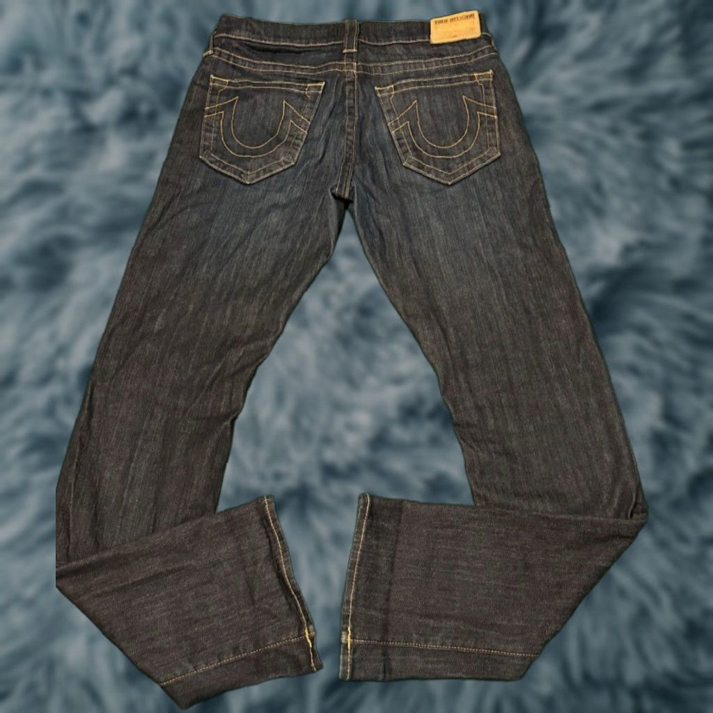 True Religion VINTAGE True Religion Jeans Ricky Relaxed Straight Mens 30 Jeans 30x33 Hip Hop USA Blue Size US 30 / EU 46 - 1 Thumbnail