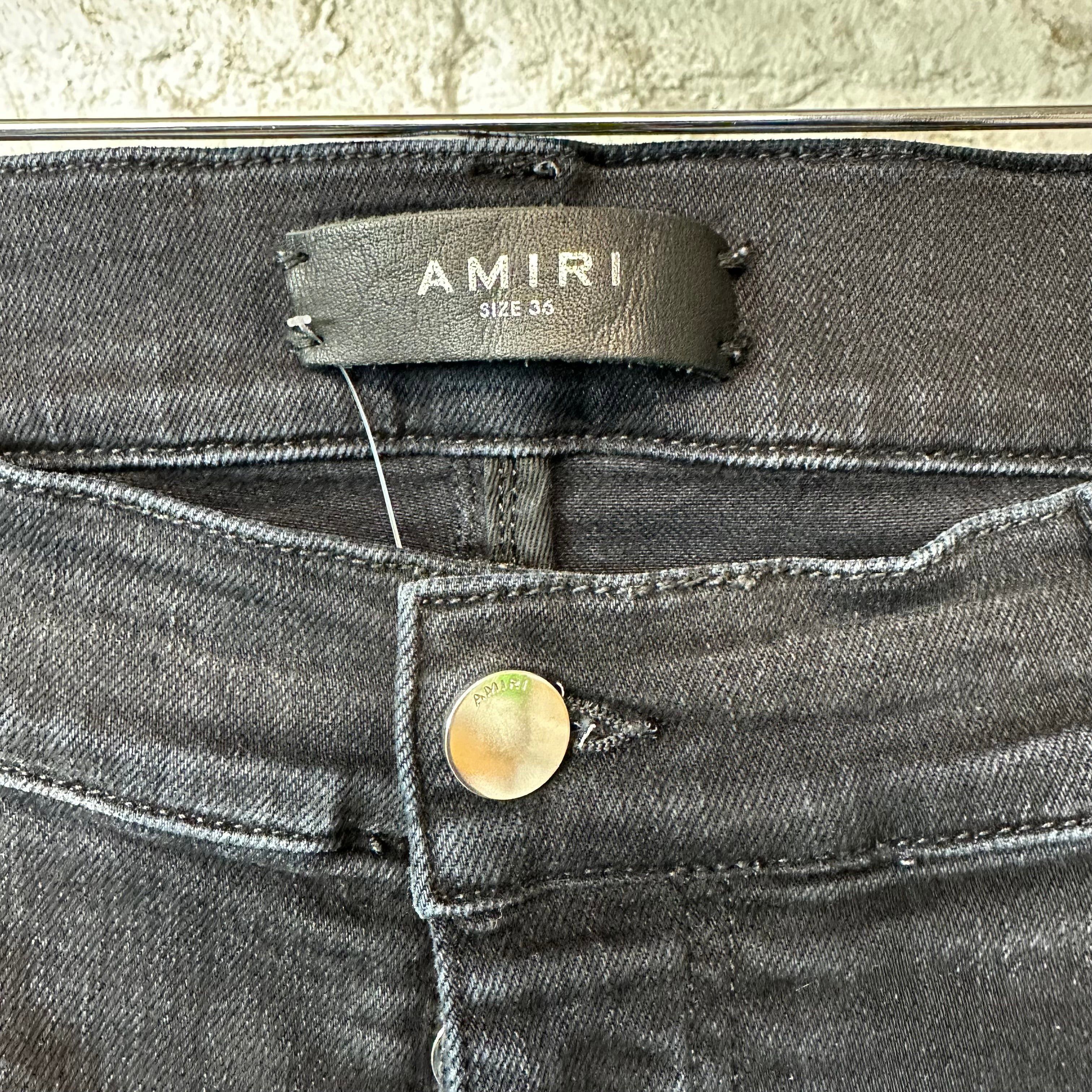 Amiri Amiri Multicolor Paint Splatter Black Denim Jeans Sz 36 Size US 36 / EU 52 - 3 Thumbnail
