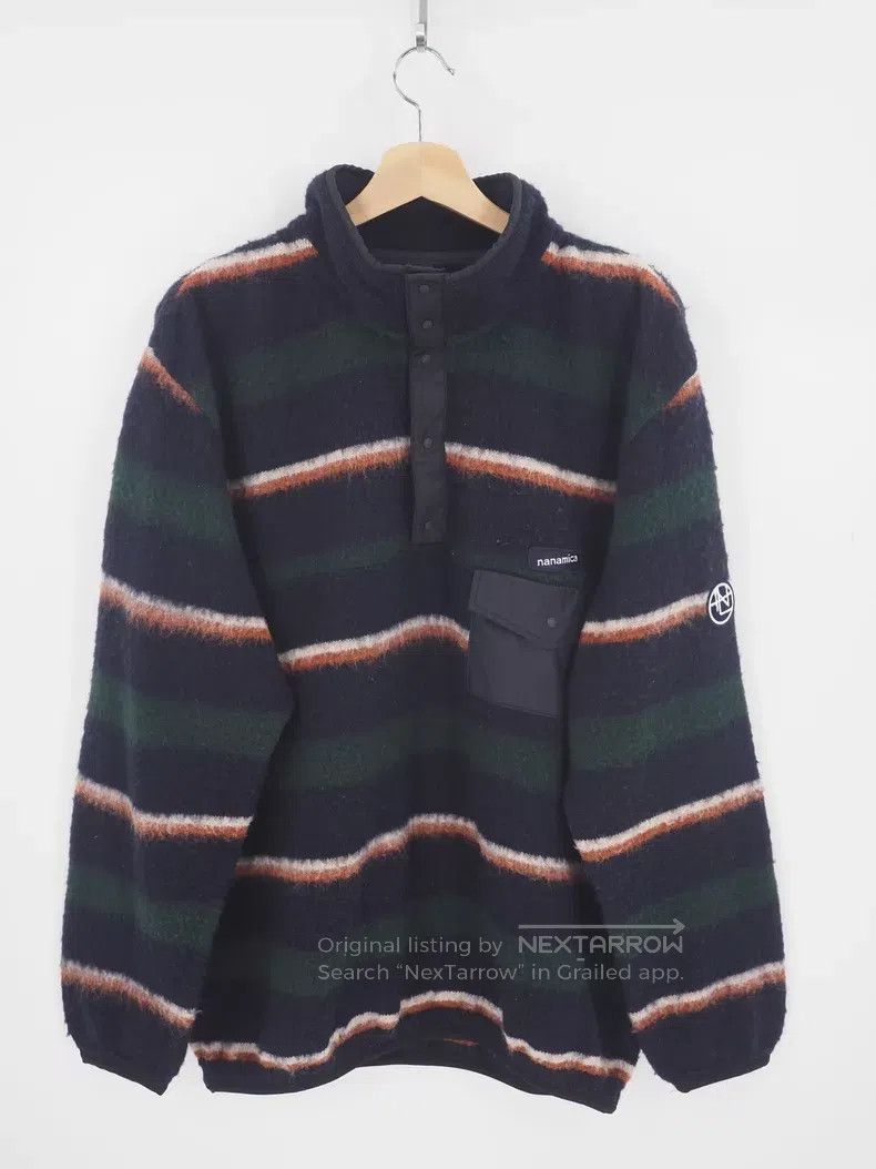 Nanamica nanamica Striped Knit Long Sleeve Size US L / EU 52-54 / 3 - 1 Thumbnail