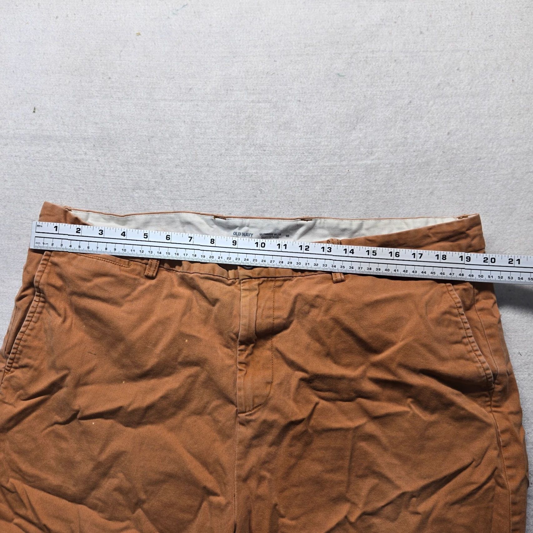 Old Navy Old Navy Shorts Chino Brown Orange Ultimate Slim Flex Tech Golf Adult Men's 40 Size US 40 / EU 56 - 3 Thumbnail