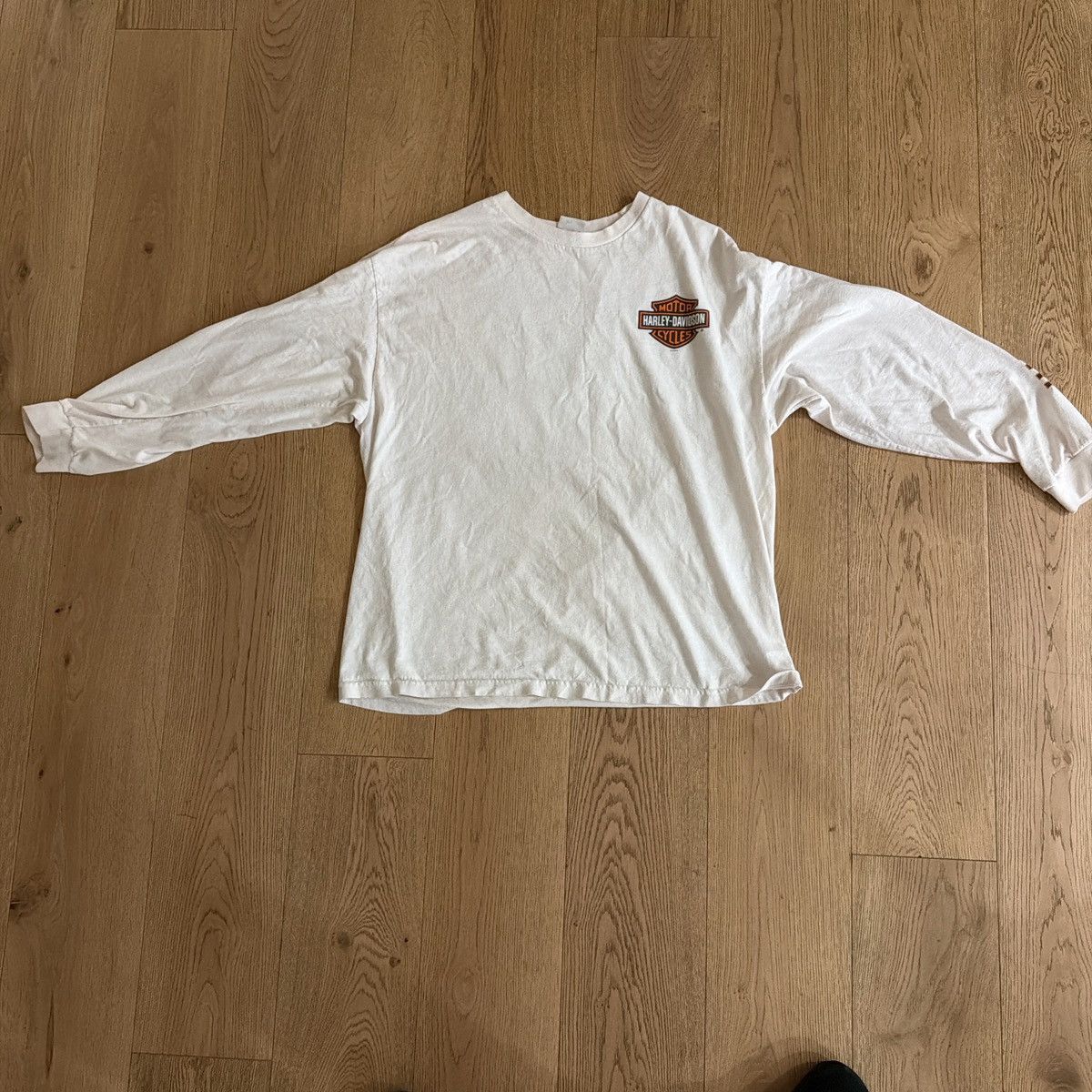 Harley Davidson Vintage Harley Long Sleeve White Size US XXL / EU 58 / 5 - 1 Thumbnail