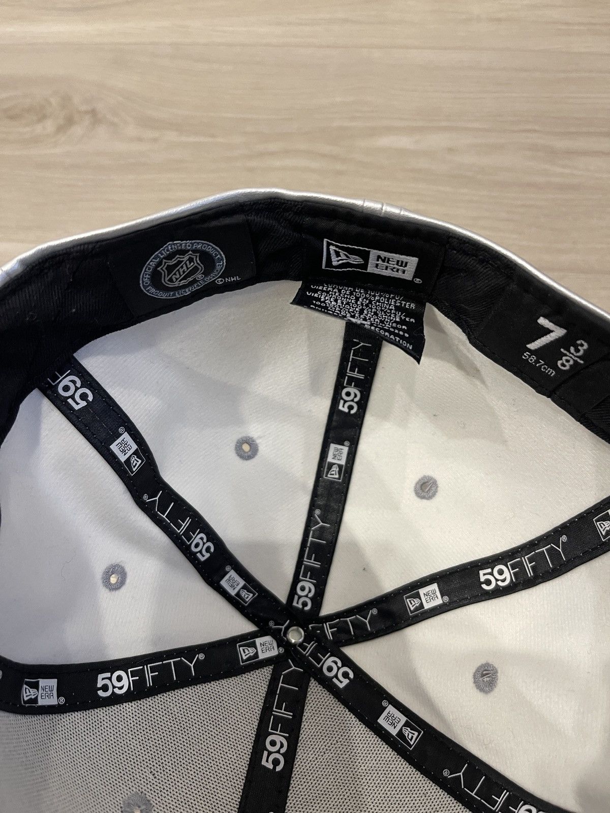 New Era LA Kings 50th Anniversary SILVER Hat cap New Era 59 fifty Size ONE SIZE - 7 Thumbnail
