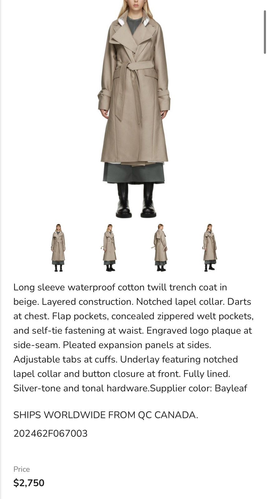 Peter Do MSRP: $2.7k double face trench coat blazer Size US M / EU 48-50 / 2 - 6 Thumbnail