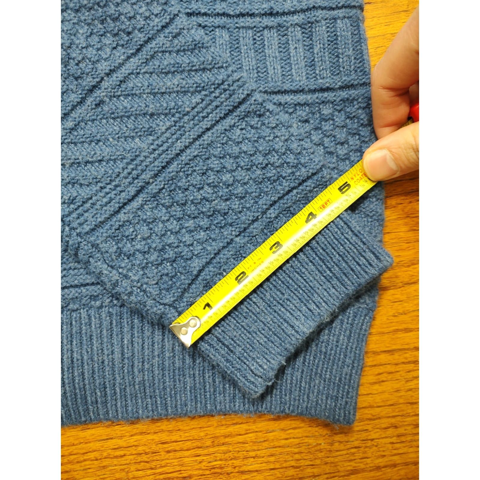 Vintage Jos A Bank 1905 Merino Wool Blend Knit Sweater 1/4 Zip Mens XL Blue Size US XL / EU 56 / 4 - 7 Thumbnail