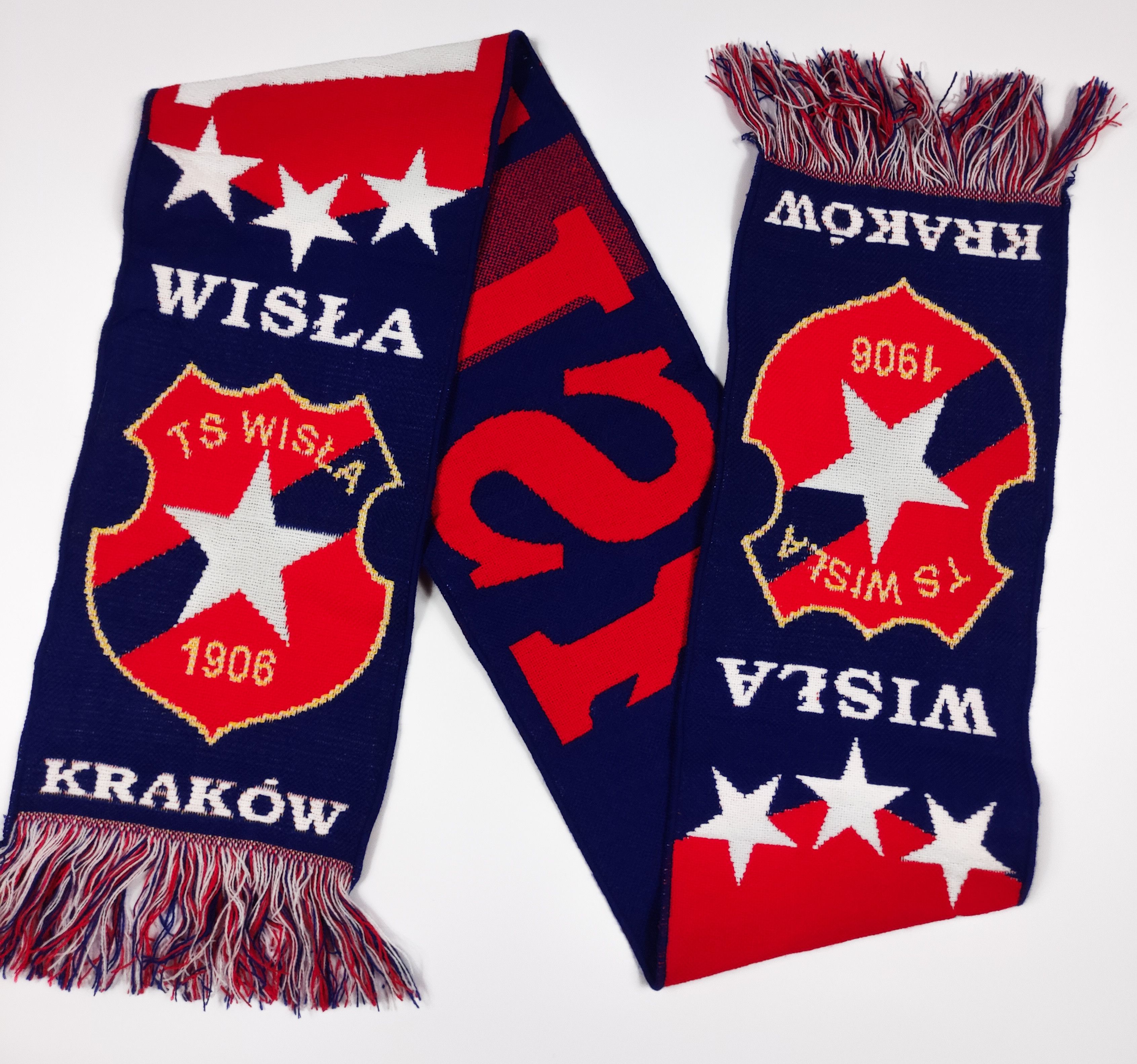 Other TS Wisla Krakow Ultras Hooligans Scarf Schal Vintage Cracow Size ONE SIZE - 2 Thumbnail