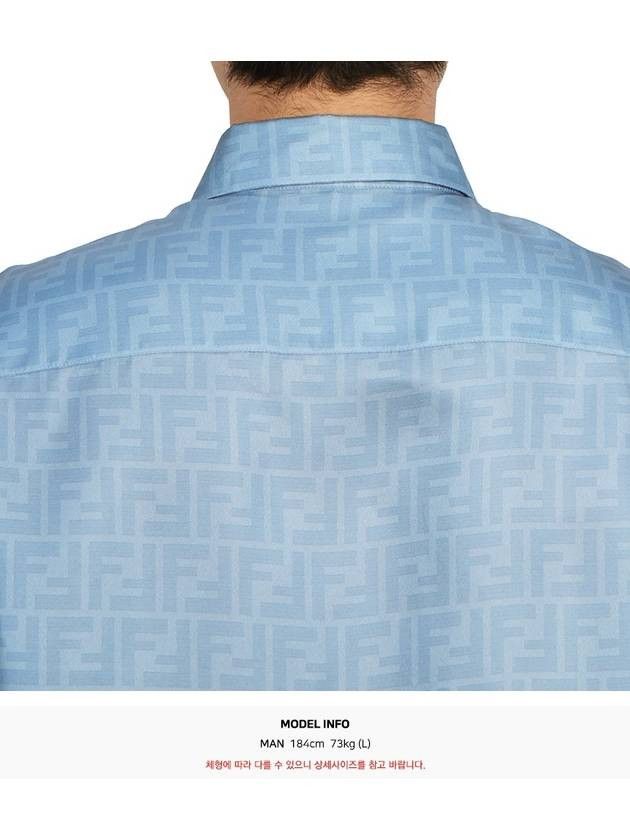 Fendi o1w1db10325 FS0795 Shirt in Blue Size US S / EU 44-46 / 1 - 7 Thumbnail
