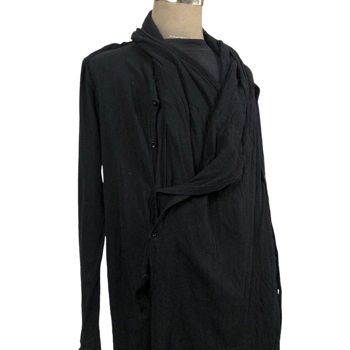 Yohji Yamamoto Yohji Yamamoto Pour Homme 2008 S/S Cut & Sewn Capes Cardigan Size US L / EU 52-54 / 3 - 7 Thumbnail