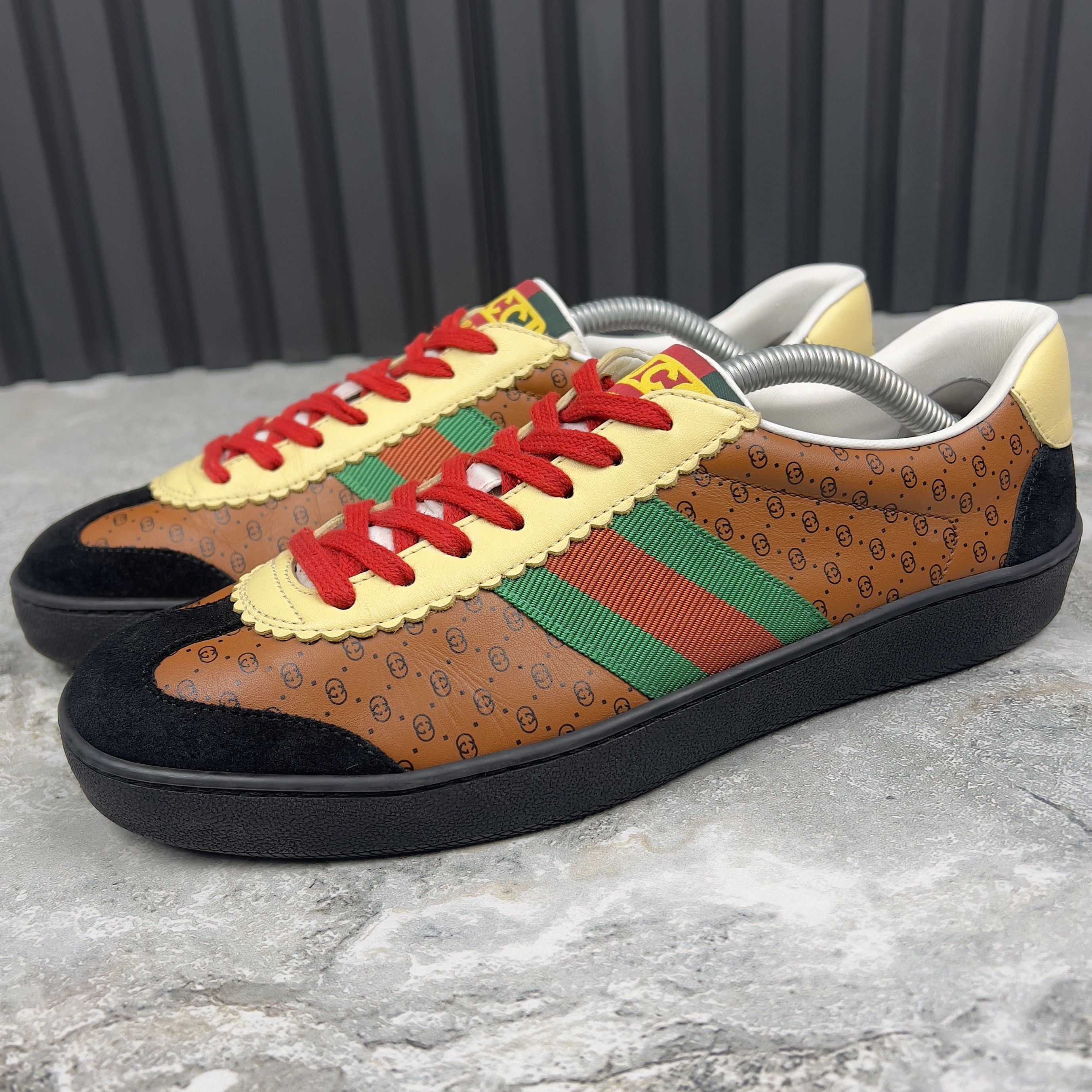 Gucci x Dapper Dan Web G74 GG Monogram Sneakers Leather
