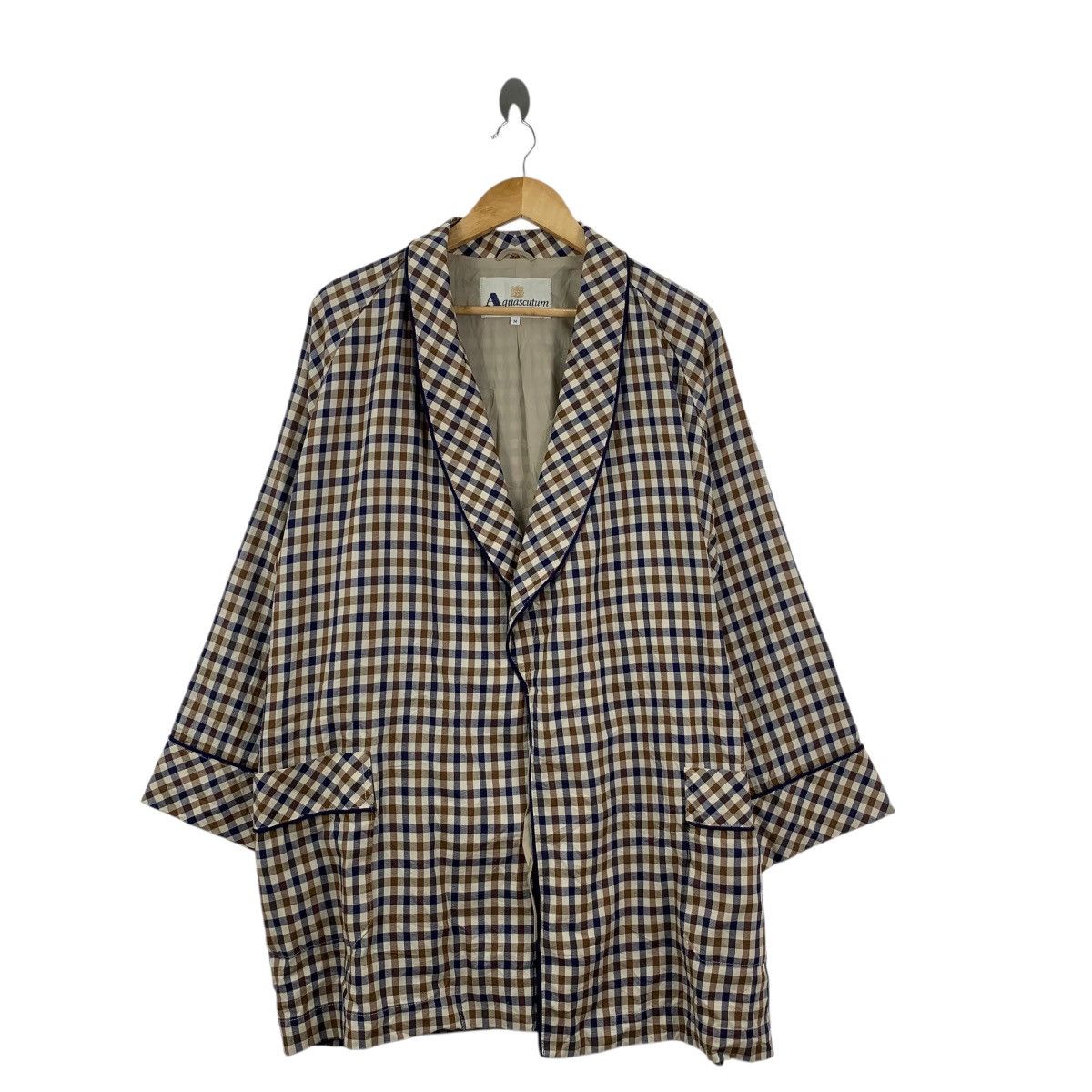 Aquascutum Vintage AQUASCUTUM LONDON Nova Checks Plaids Trench Coat Size M / US 6-8 / IT 42-44 - 4 Thumbnail