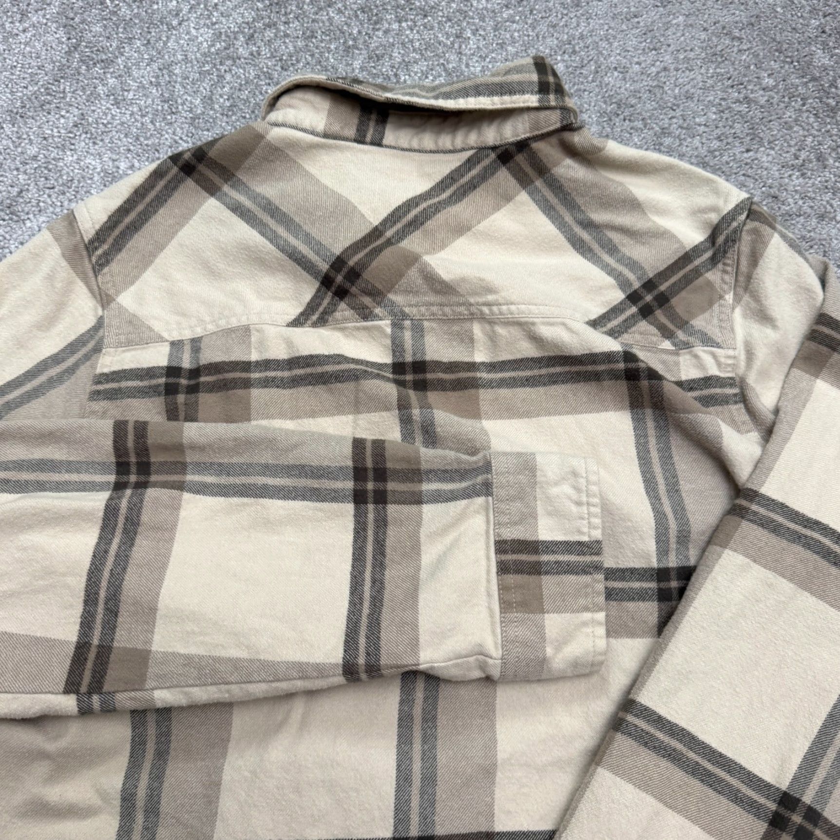 Mountain Hardwear VINTAGE Mountain Hardwear Flannel Shirt Mens Small Tan Brown Plaid Cotton Casual Outdoor Size US S / EU 44-46 / 1 - 3 Thumbnail