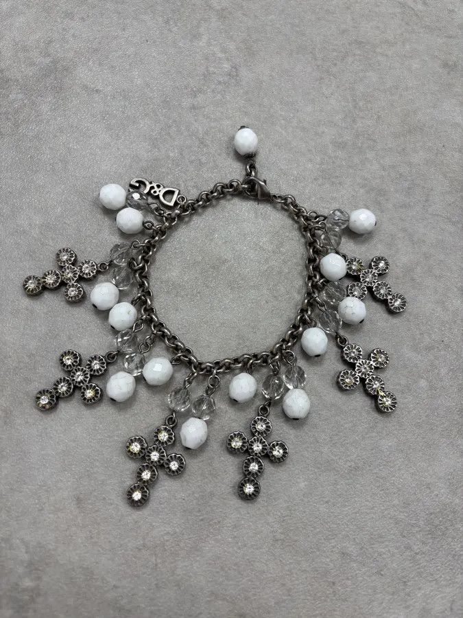 Dolce & Gabbana 2000s Dolce & Gabbana Cross Charm Bracelet Size ONE SIZE - 4 Thumbnail