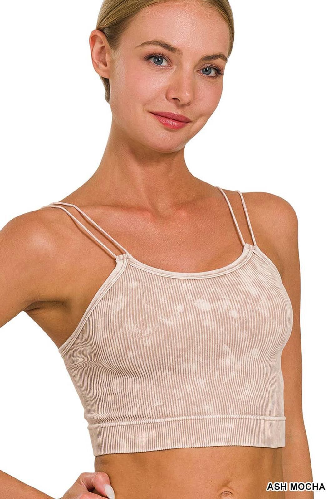 Other Washed Ribbed Seamless Double Strap Brami Zenana Size S / US 4 / IT 40 - 11 Thumbnail