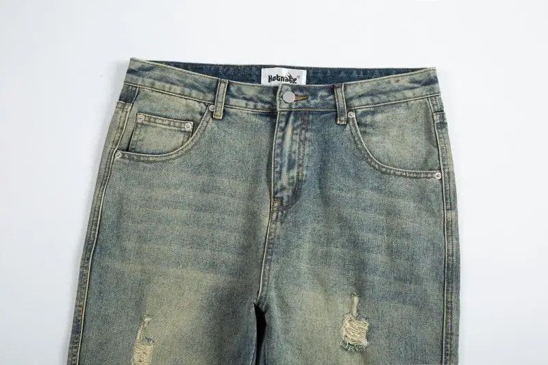 Japanese Brand × Vintage Distressed relaxed jeans side button Size US 30 / EU 46 - 11 Thumbnail