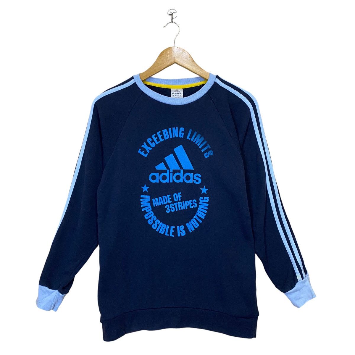 Adidas × Japanese Brand Adidas Big Logo Crewneck Sweatshirt Size US M / EU 48-50 / 2 - 1 Thumbnail