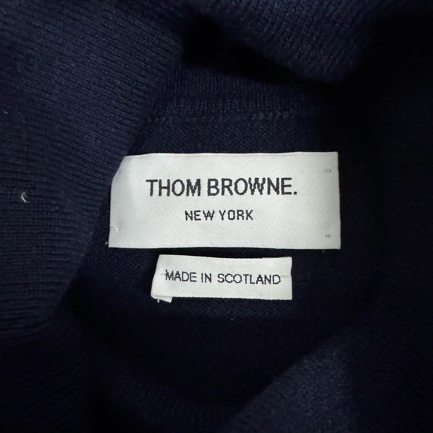 Thom Browne TB Thom Browne 4-bar stripe cashmere high neck size 2 Size US M / EU 48-50 / 2 - 5 Thumbnail