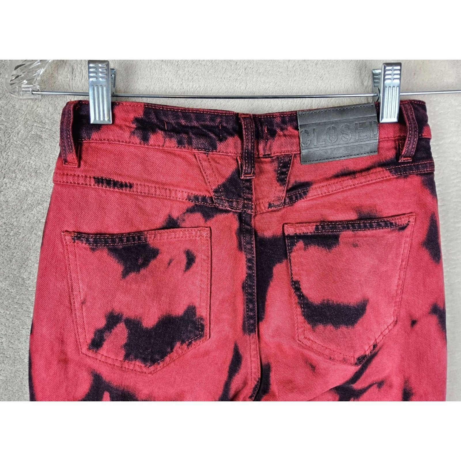 CLOSED VINTAGE Closed Candiani Italian Denim Women's Slim High Waist Tie Dye Jeans Sze 25 Size 42" / US 20 - 6 Thumbnail