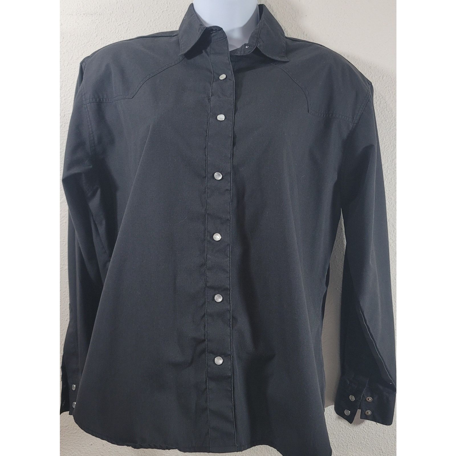 Other VTG Spurs N Lace Black Pearl Snap Closure Collard Medium Size M / US 6-8 / IT 42-44 - 1 Thumbnail