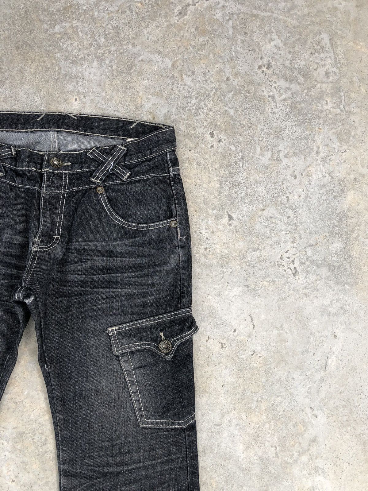 Japanese Brand Japanese Daily News Flared Jeans Distressed Jeans Size US 32 / EU 48 - 5 Thumbnail