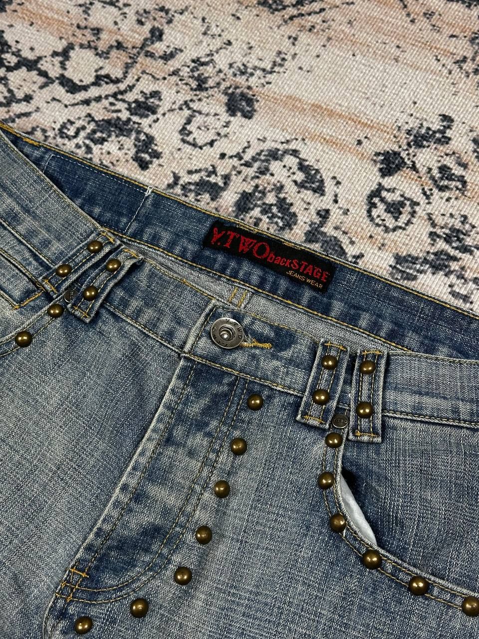 Japanese Brand Vintage Avant Garde Grunge Punk Baggy Denim Jeans Size US 34 / EU 50 - 8 Thumbnail