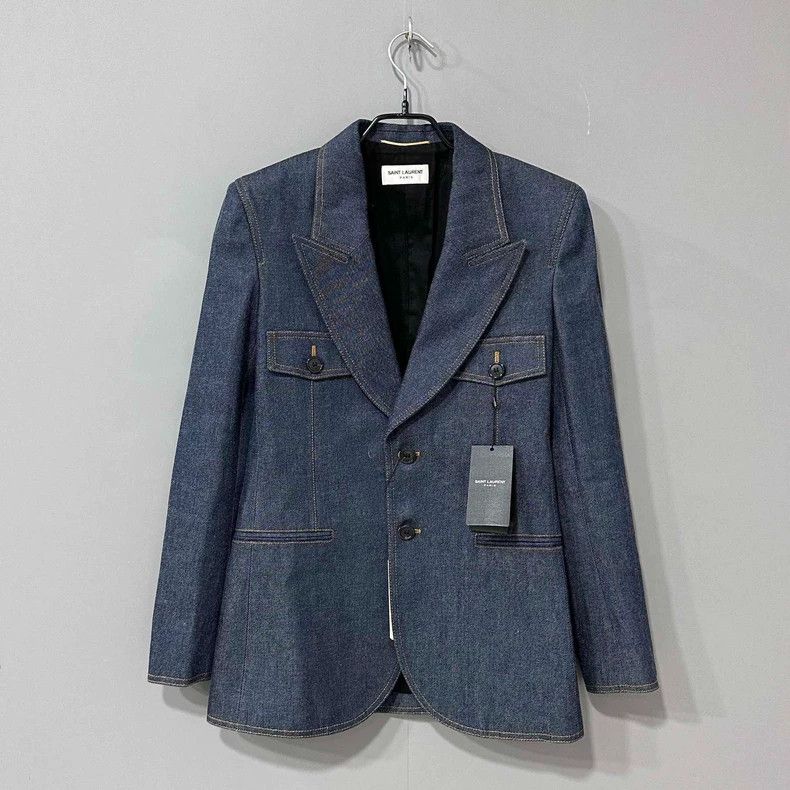 Saint Laurent Paris Saint Laurent Paris denim jacket 2505-Nextarrow Size XS / US 0-2 / IT 36-38 - 1 Thumbnail