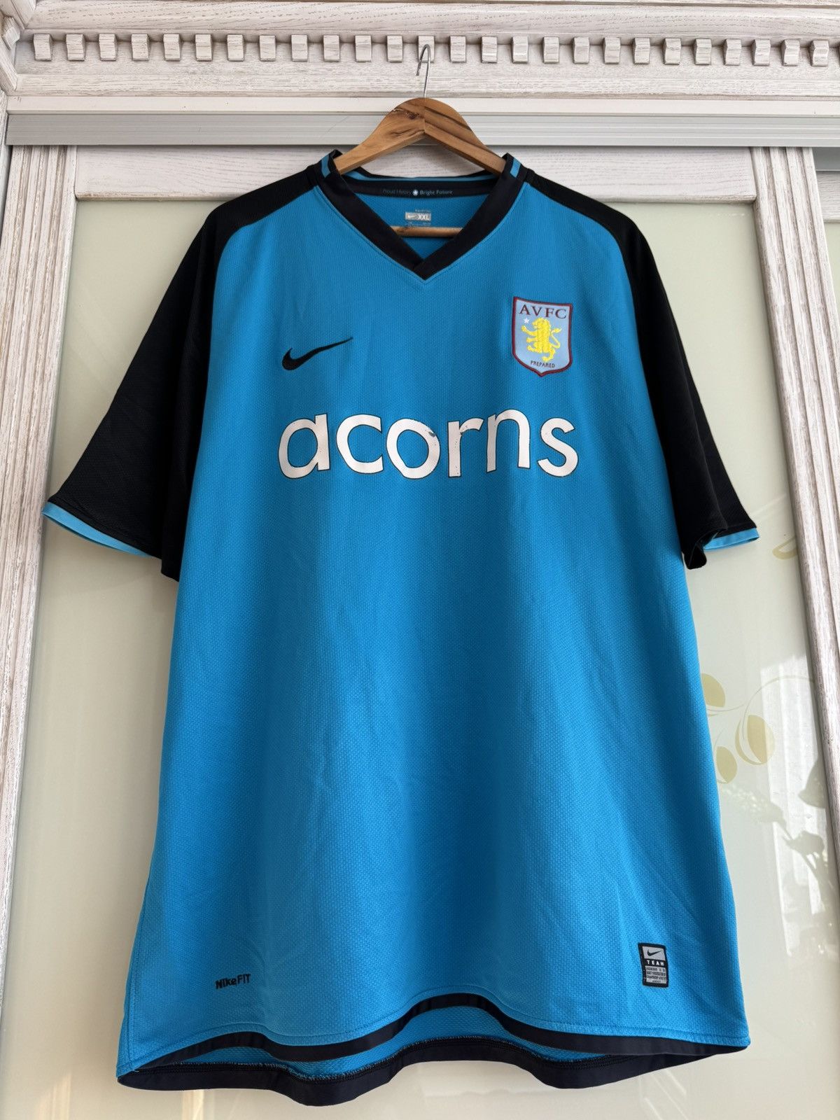 Nike × Vintage Vintage Aston Villa 2008-2009 Away Soccer Jersey Football Kit Size US XXL / EU 58 / 5 - 5 Thumbnail