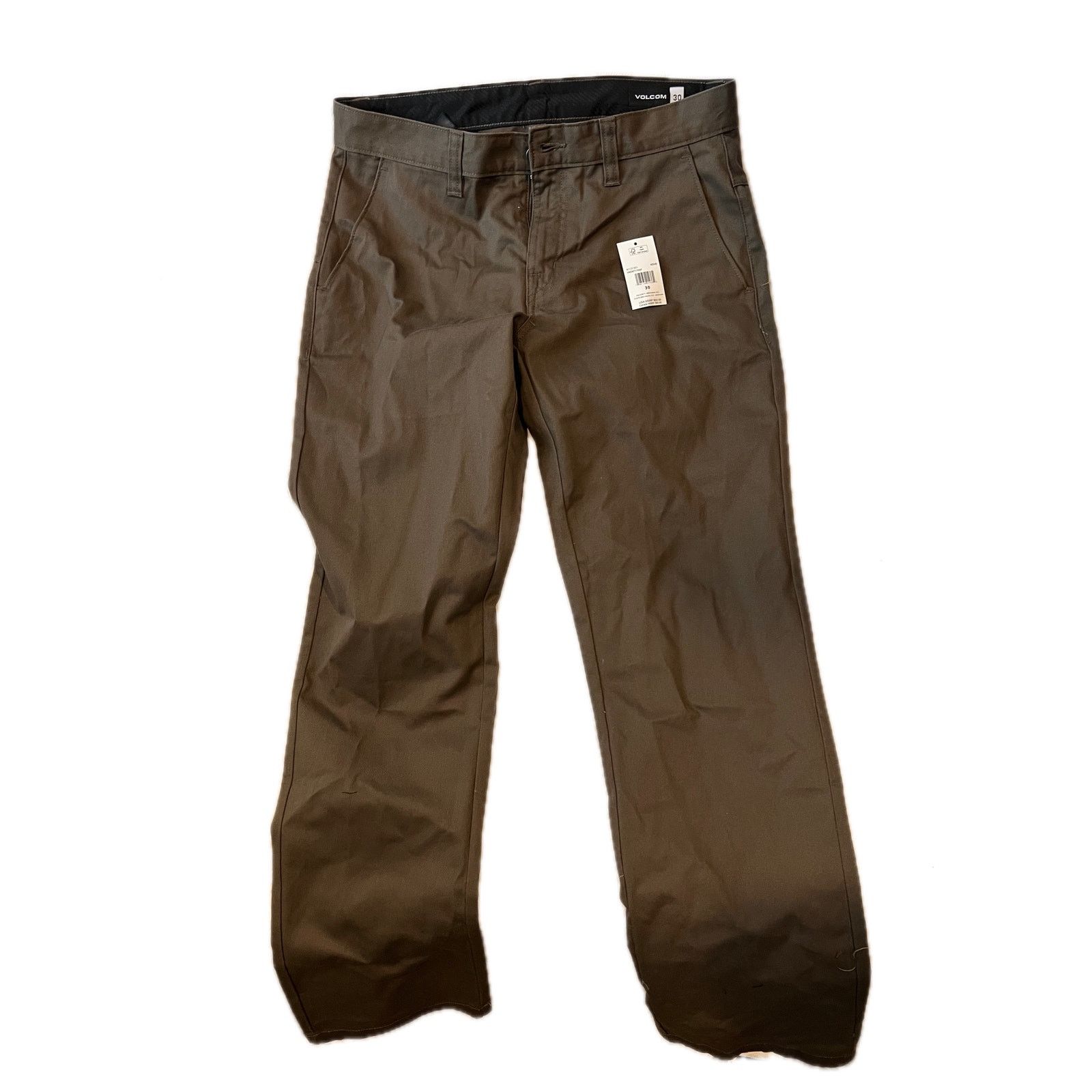 Volcom Volcom Gray Beige Chino Pants Mens 30x29 Size US 30 / EU 46 - 1 Thumbnail