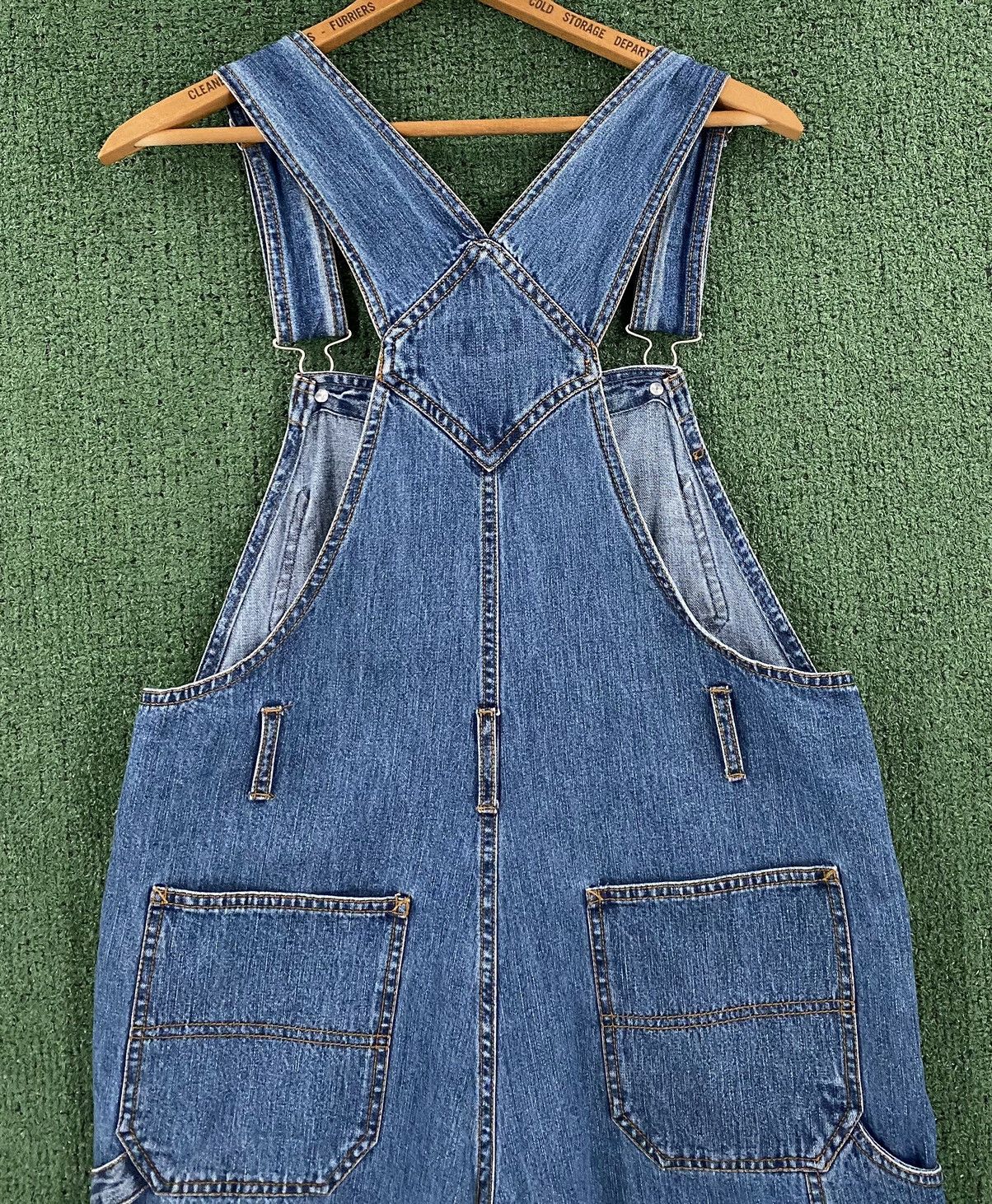 Vintage Vintage 90’s North Crest Denim Shortalls Womens 34” Waist Size 34" / US 12 / IT 48 - 7 Thumbnail
