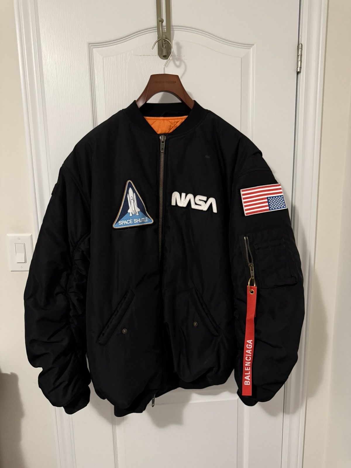 Balenciaga Balenciaga Sinners Embroidered Satin Bomber