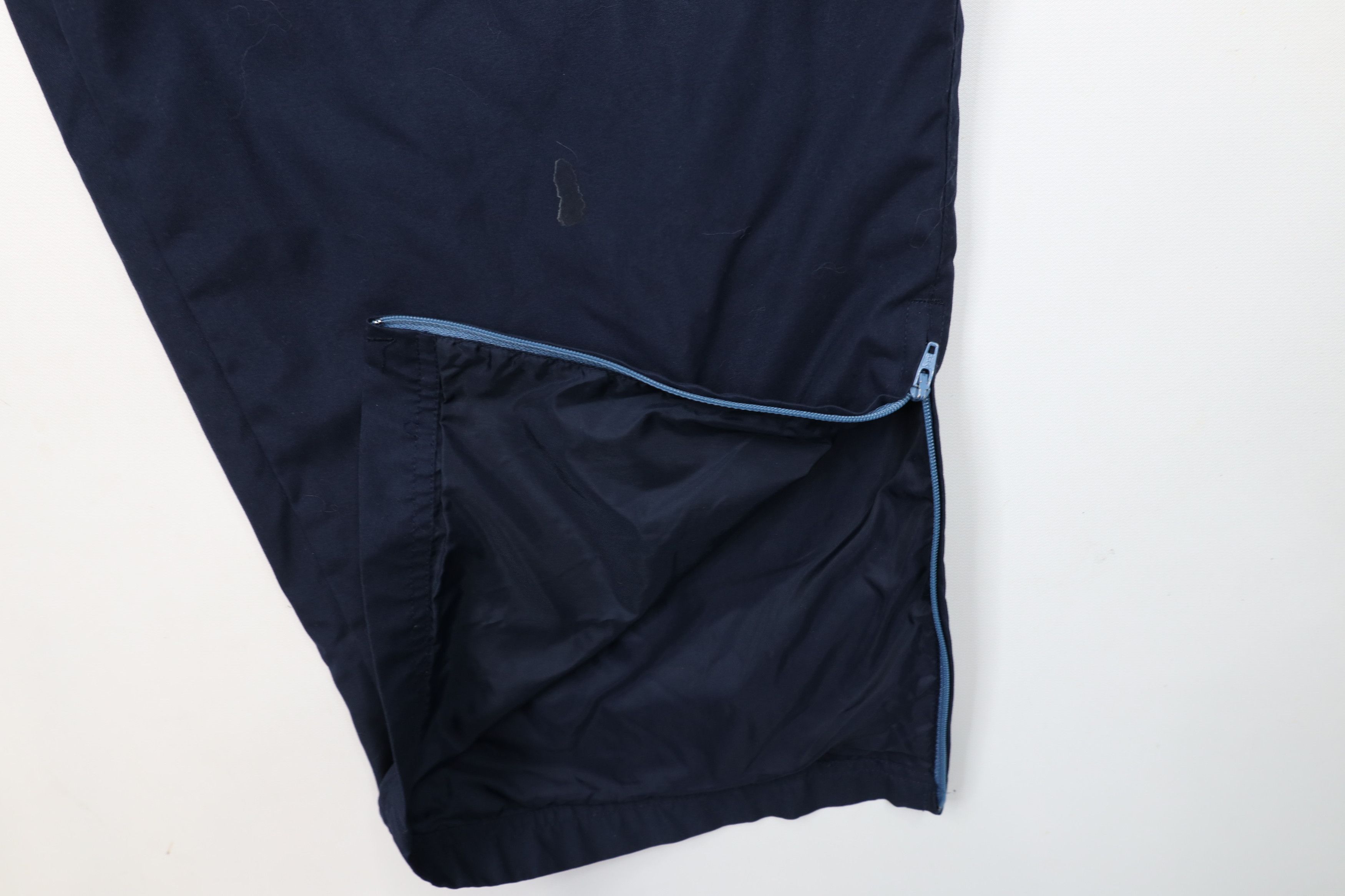 Champion × Vintage Vintage 90s Champion Lined Wide Leg Windbreaker Pants Blue Size US 38 / EU 54 - 5 Thumbnail
