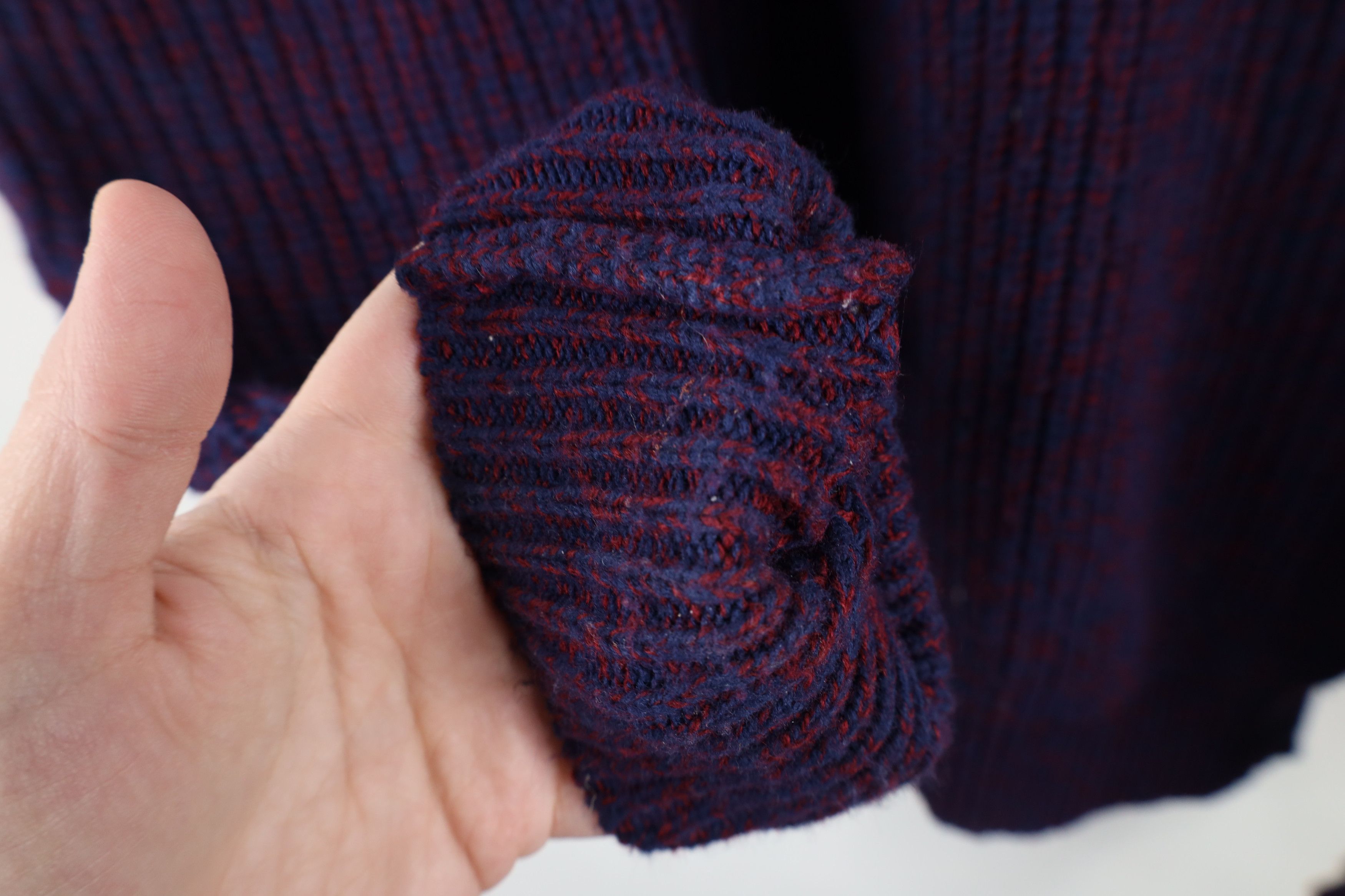 Vintage Vintage 70s Streetwear Chunky Ribbed Knit Crewneck Sweater Size US M / EU 48-50 / 2 - 6 Thumbnail