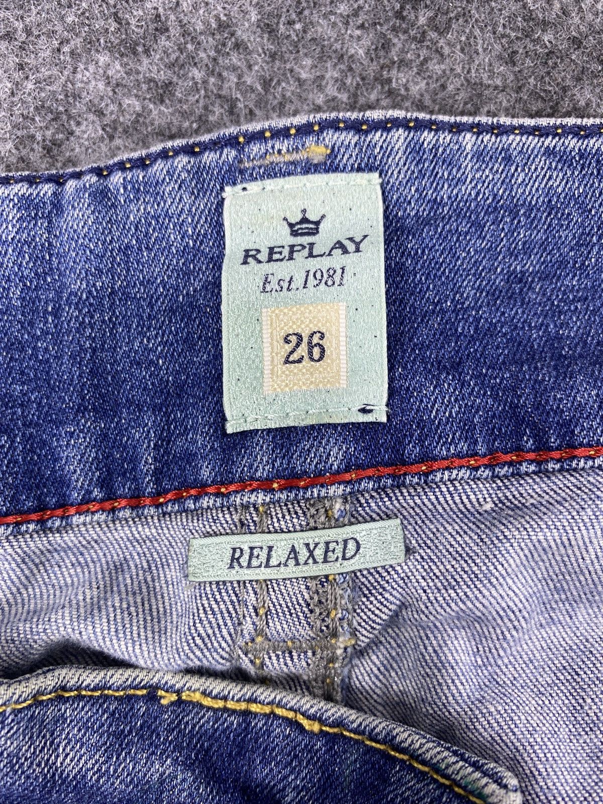 Jean × Replay Vintage Replay Distressed Blue Wash Denim- J1128 Size US 31 - 13 Thumbnail
