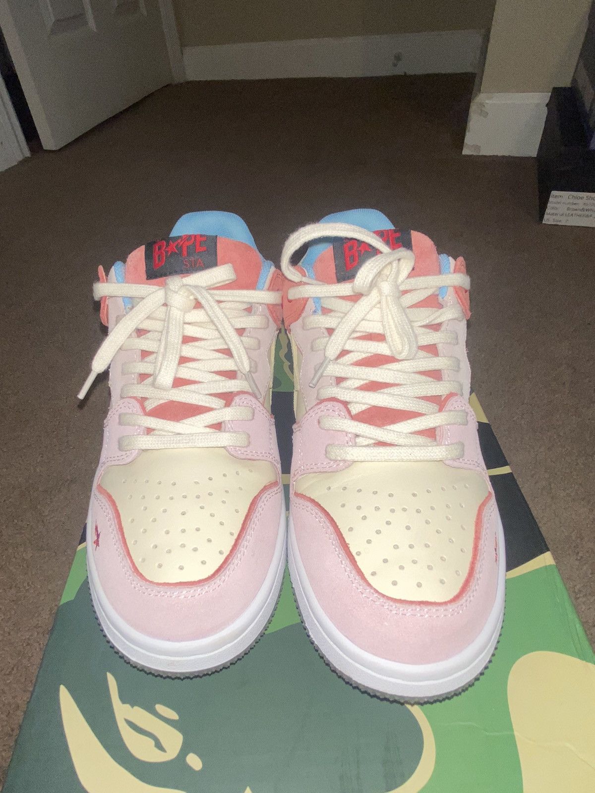 Custom Bybimsee “Strawberry” sk8 sta | Grailed