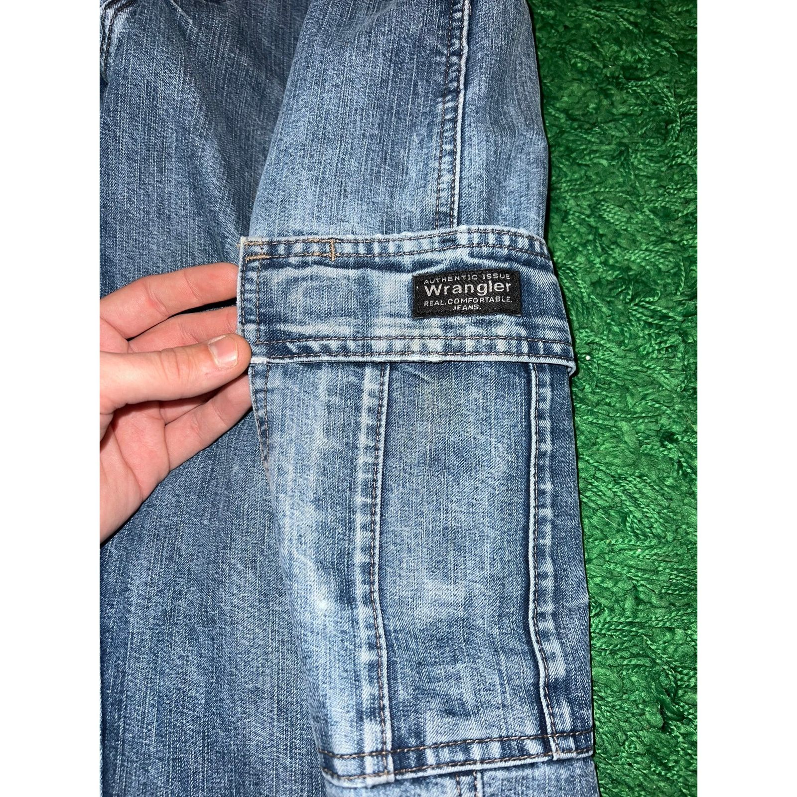 Wrangler Y2K Wrangler Dungaree Fit Double Pockets Jeans 30x32 2000s Size US 30 / EU 46 - 3 Thumbnail