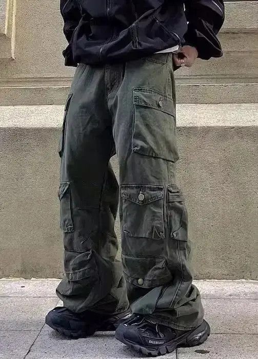 Japanese Brand × Jean Utility grunge multi pocket cargo pants Size US 30 / EU 46 - 3 Thumbnail