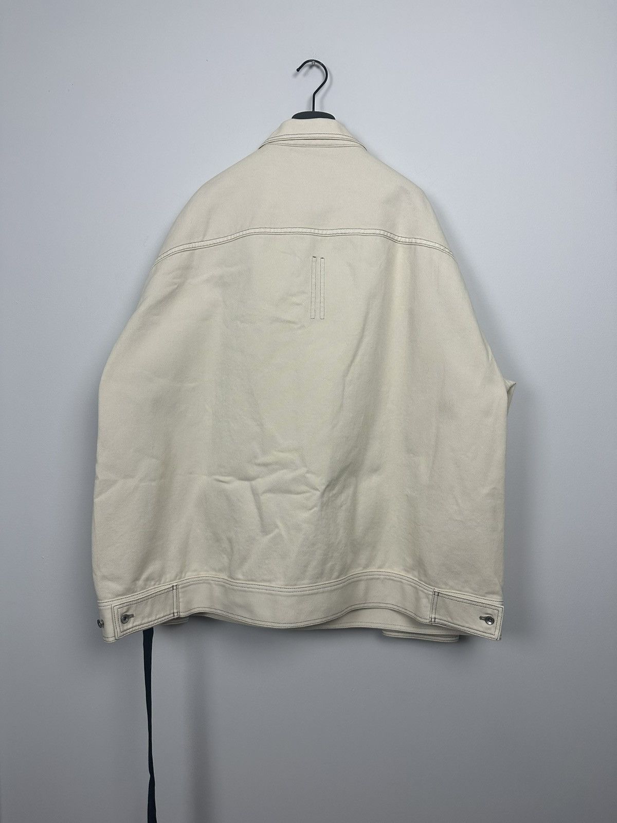 Rick Owens DRKSHDW Coated Jumbo Denim Worker Jacket Size US XXL / EU 58 / 5 - 4 Thumbnail