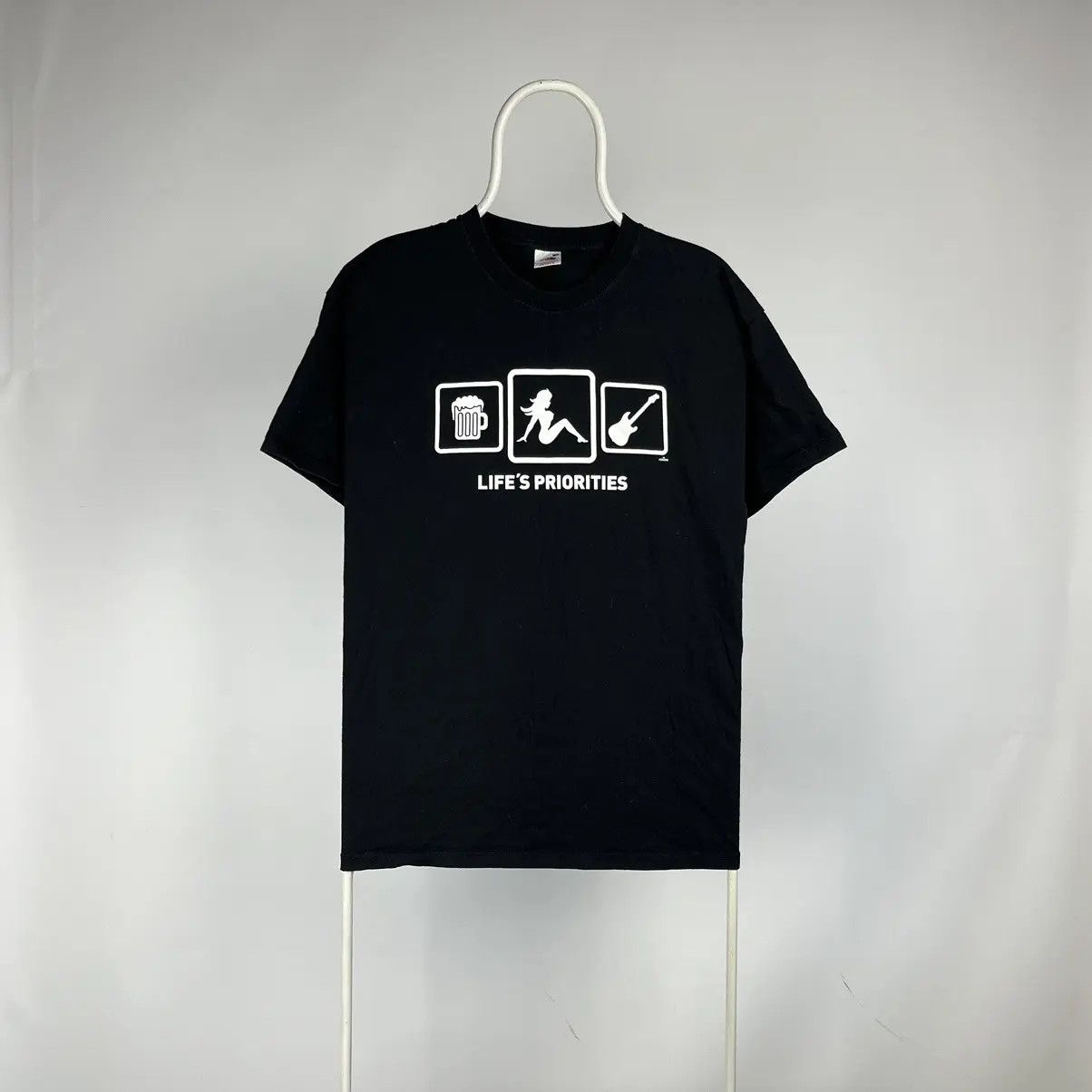 Band Tees Beer sex guitar Tshirt priority life’s humor tee size XLarge Size US XL / EU 56 / 4 - 1 Thumbnail