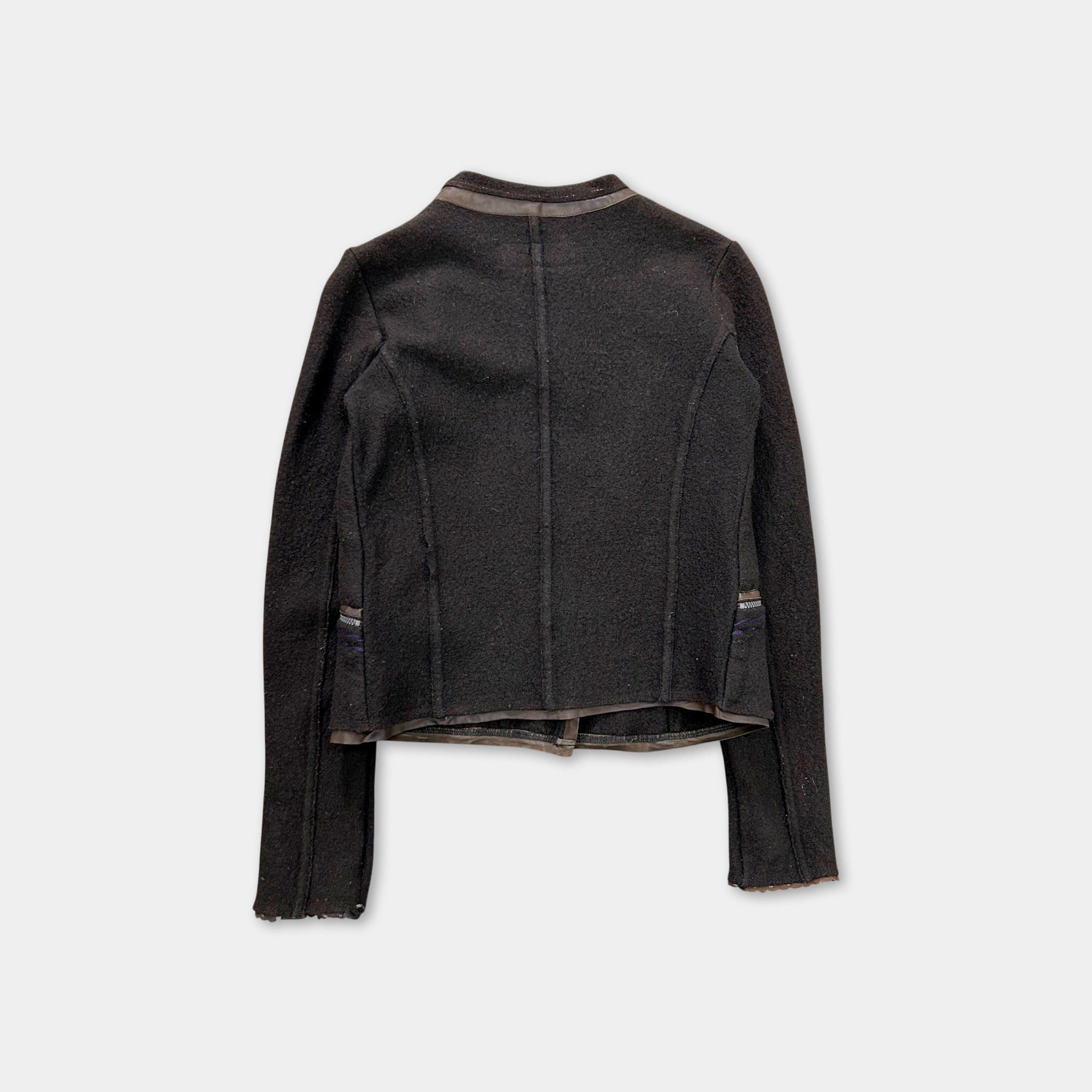 Marithe + Francois Girbaud Marithé + François Girbaud Vintage Brown Wool Jacket Size US S / EU 44-46 / 1 - 5 Thumbnail