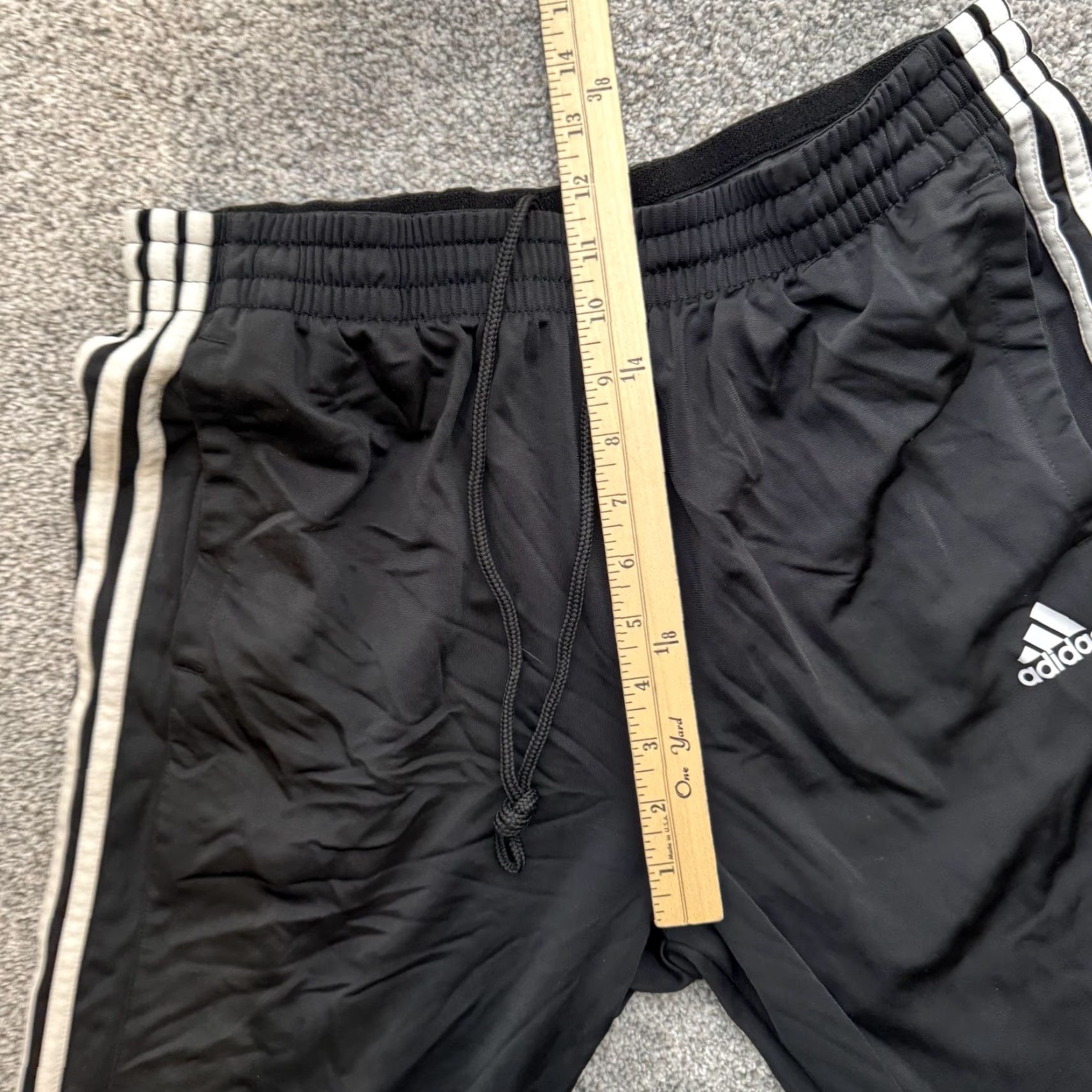 Adidas Adidas Pants Mens XL Black White Three Stripe Track Athletic 31x29 DW4426 AV008 Size US 36 / EU 52 - 5 Thumbnail
