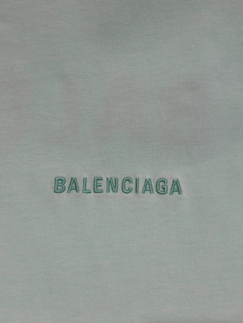 Other Balenciaga Solid Logo monogram embroidered crew neck short Size US M / EU 48-50 / 2 - 5 Thumbnail