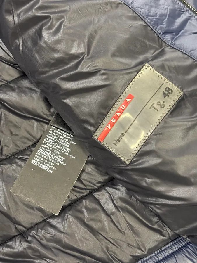 Prada AW2014 Prada Navy Nylon Quilted Puffer Jacket Size US M / EU 48-50 / 2 - 11 Thumbnail