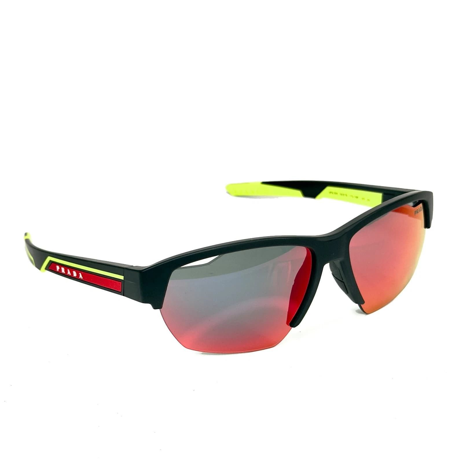 Prada PRADA PS03YS LINEA ROSSA IMPAVID 03Y Black Sport Sunglass Size ONE SIZE - 2 Thumbnail