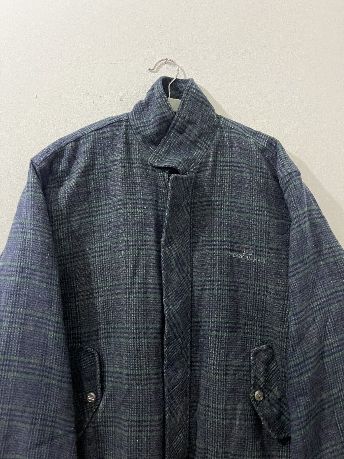 Pierre Balmain 💥TRUE VINTAGE Pierre Balmain Plaid Zipper Heavy Jacket Size US L / EU 52-54 / 3 - 2 Thumbnail