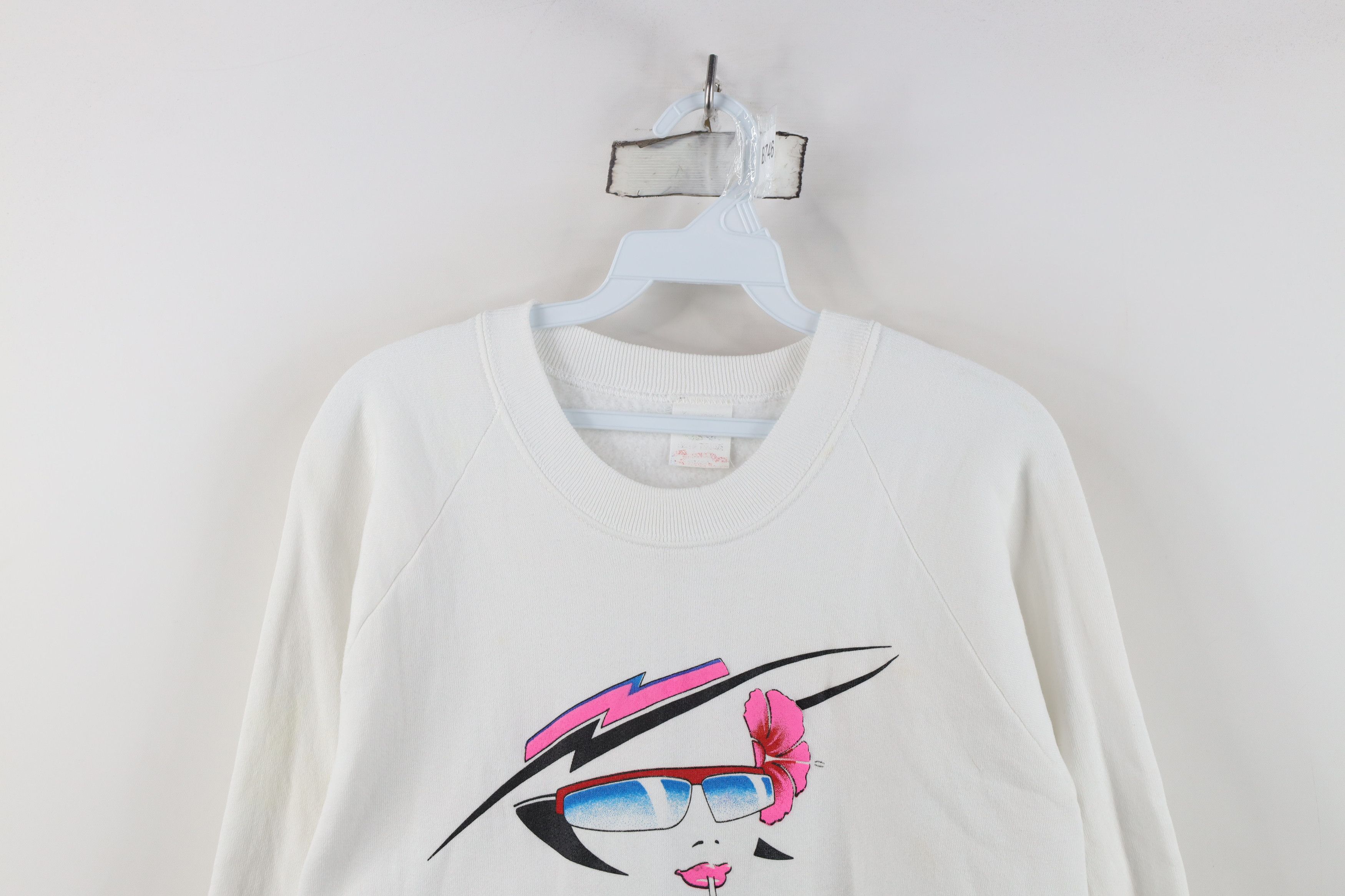 Vintage Vintage 90s Country Club High Fashion Sweatshirt White USA Size XL / US 12-14 / IT 48-50 - 2 Thumbnail