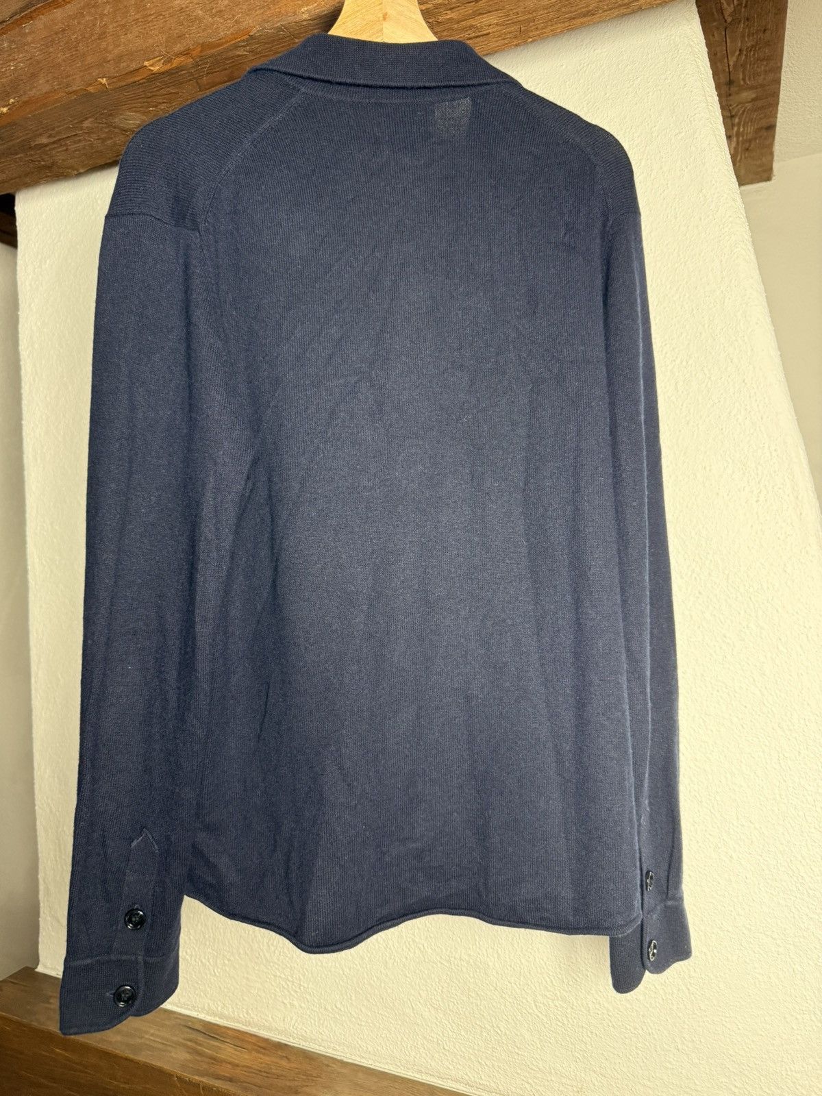 Other Allude Cotton Cashmere Blend Navy Knit Cardigan Shirt Size M Size US M / EU 48-50 / 2 - 4 Thumbnail