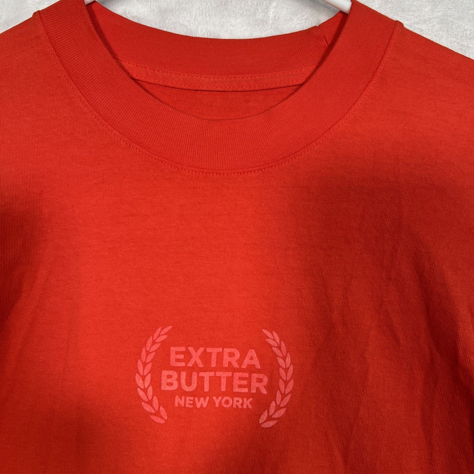 Extra Butter EXTRA BUTTER New York Big Crest Sz Large Logo Shirt Orange Size US L / EU 52-54 / 3 - 2 Thumbnail